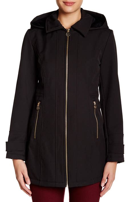 michael kors black rain jacker|Women's Michael Kors Raincoats & Rain Jackets.